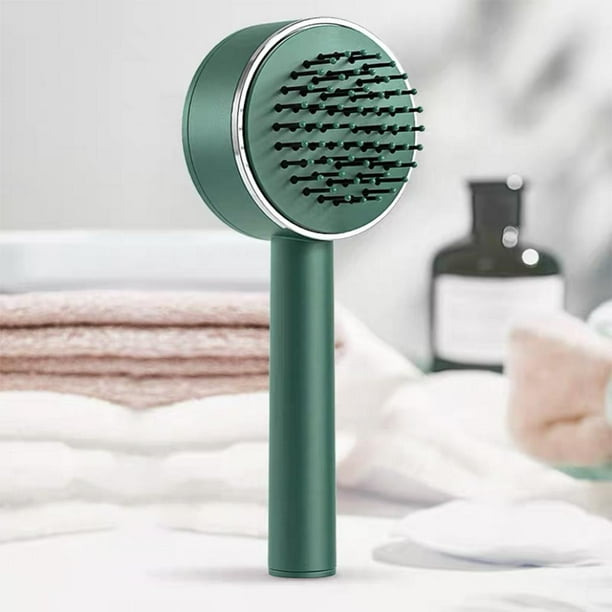 Cojín de aire Colcomx Peine de Cepillo de pelo Cepillo de Limpieza de una tecla verde