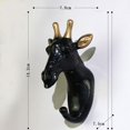 thumbnail image 4 of Ganchos decorativos de cabeza de animal de resina de estilo nórdico para decoración del hogar 3 piezas Macarena Gancho decorativo de resina, 4 of 8