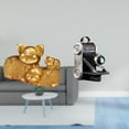 thumbnail image 2 of Figura coleccionable moderna de resina con forma de animal y cámara. Escultura ideal para estantería, entrada de mesa. Accesorio decorativo ú, 2 of 8
