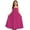 Hot Pink, variant on Gunia Girls Hawaiian Dress Sleeveless Kids Backless Casual Spaghetti Strap Maxi Loose Flowy Sun Sundress For Holiday Beach Black Dress For Girls 7-12 Years