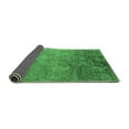 thumbnail image 2 of Ahgly Company Indoor Square Oriental Emerald Green Industrial Area Rugs, 5' Square, 2 of 4
