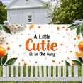 thumbnail image 6 of LUUFILx Little Cutie Orange Themed Backdrop Banner for Baby Shower Photography Decor Party Supplies Spring Decorations Background Props, 6 of 7