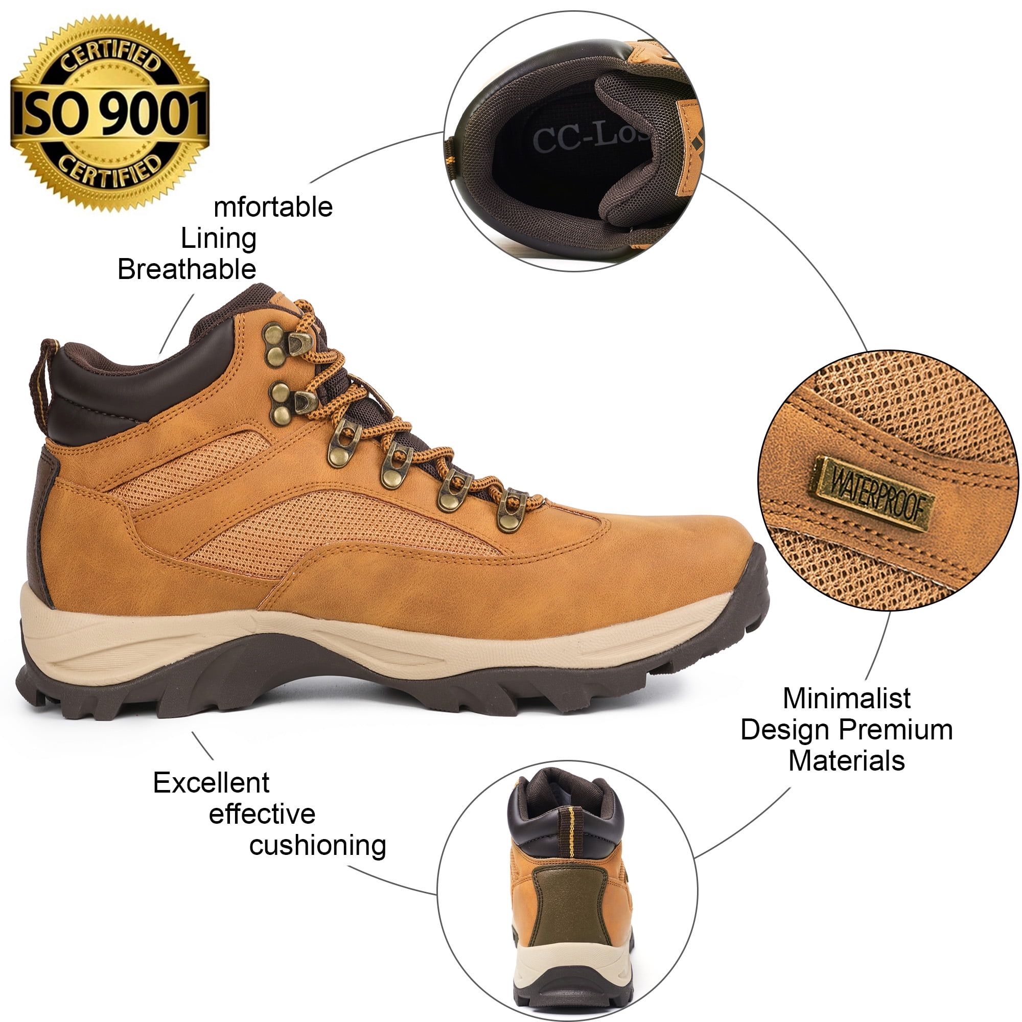 CC-Los Men Hiking Boots Outdoor Lightweight Waterproof  display picture 2