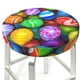 thumbnail image 3 of Disketp Colorful Easter Eggs1 Funda Redonda para Taburete, Funda de Cojín para Silla de Bar Suave y Elástica-12 inch, 3 of 7