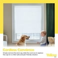 thumbnail image 4 of Yellow Blinds 35"W x 72"H Weave White Cordless Light Filtering UV Protection Polyester Roller Shade for Window, 4 of 7