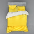 thumbnail image 1 of Ambesonne Modern Bedding Set 4 Pcs, Yellow Lemon Chess, Queen, Yellow and Cream, 1 of 3