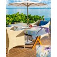 thumbnail image 5 of Fsddascl Blue Purple Dragonfly Outdoor Tablecloth - 54x80 Inch Rectangle Dining Table Cover, Spring Floral Watercolor Waterproof Outdoor Table Cloth with Umbrella Hole & Zipper for Picnic/Patio, 5 of 7