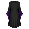 thumbnail image 3 of LYXSSBYX Fall Dresses for Women Women's Long Sleeve Neck Gothic Lace Dress Long Sleeve Neck Dress, 3 of 4