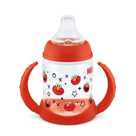 NUK Sesame Street Elmo First Choice Learner Toddler Baby Sippy Cup, 6 Months, 5 oz