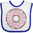 thumbnail image 3 of Inktastic Pink Donut, Doughnut, Glaze, Icing, Frosting Boys or Girls Baby Bib, 3 of 4