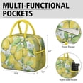 thumbnail image 6 of Lunch Bag Lunch Box for Women Reusable Insulated Lunch Bags,Water-Resistant Yellow Lemon Cooler Lunch Tote Bag, Large Capacity for Work Travel Picnic, 6 of 6