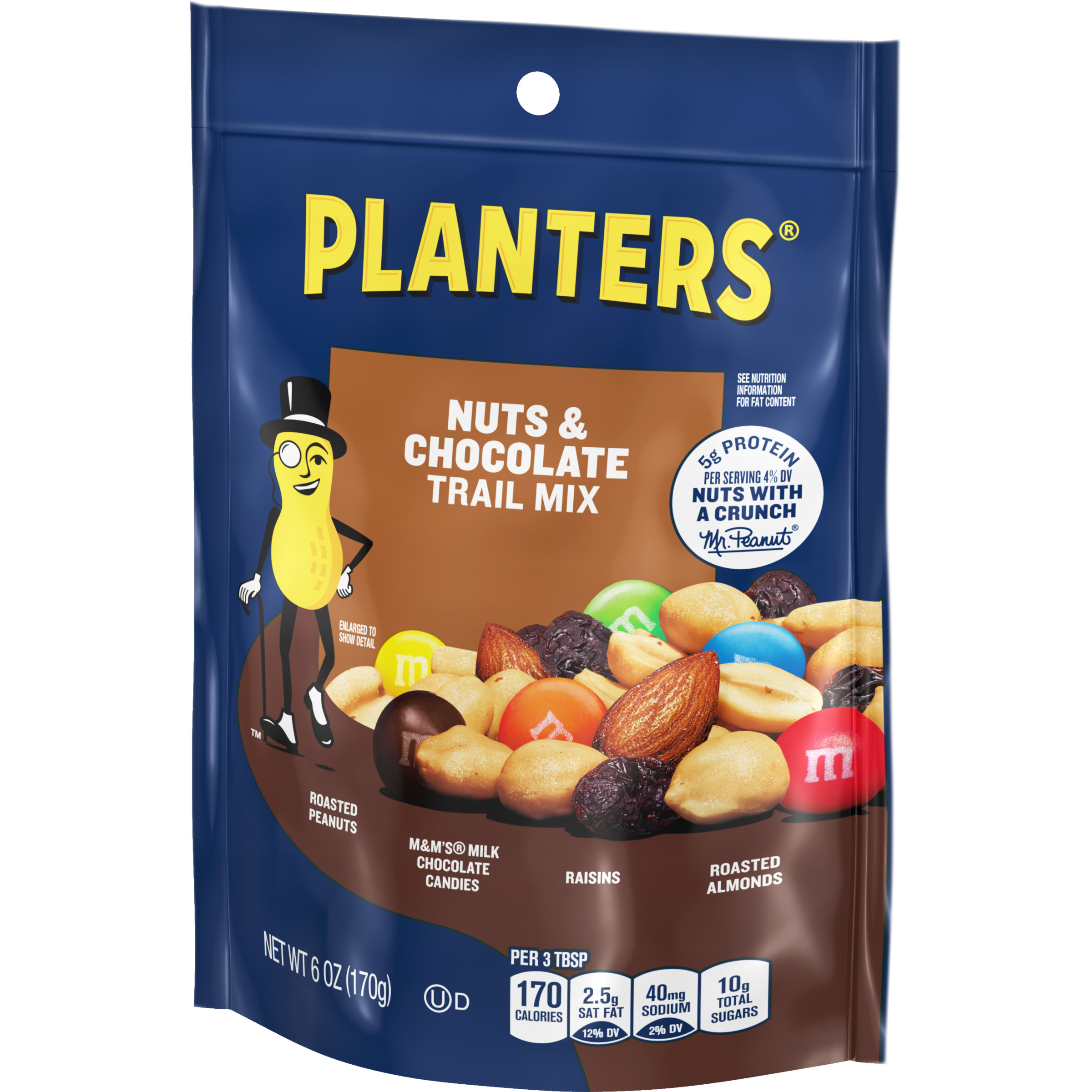 Planters Nuts & Chocolate M&M's (6 oz Bags, Pack of 12)