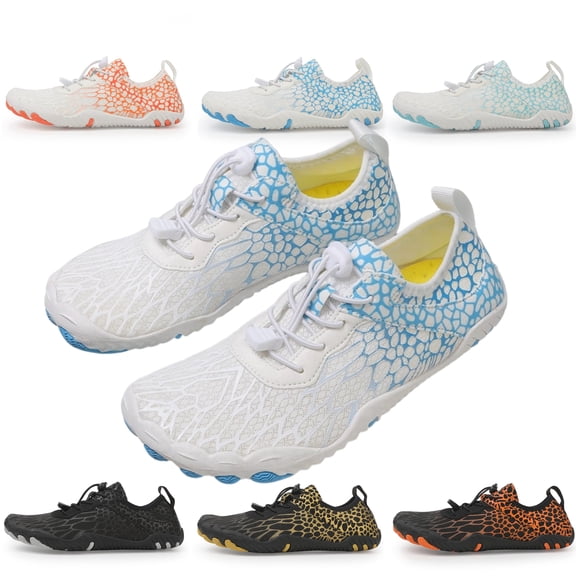 ROSOZ Unisex Quick-Dry Barefoot Water Shoes - Ultra-Light Non-Slip Aqua Socks for Beach, Snorkeling, Diving, Kayaking & Swimming