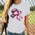 thumbnail image 2 of Sexlip Breast Cancer Awareness Shirt for Women Pink Ribbon Survivor t-Shirts Inspirational Gifts Short Sleeve Tee Tops White XL, 2 of 4