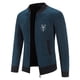 thumbnail image 4 of Chaqueta de suéter de punto de lana con capucha de tela escocesa de otoño e invierno de moda para hombres Pompotops  oipoqjl38380, 4 of 9