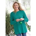 thumbnail image 3 of Woman Within Plus Size Long-Sleeve Crewneck Soft Waffle Knit Thermal Shirt, 3 of 6