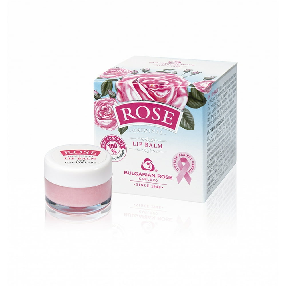 Bulgarian Rose Lip Balm with Natural Rose Oil
