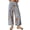 Light Blue, variant on sicmoss Women's Blue Floral Print Mid Rise Cropped Wide Leg Jeans Boho Baggy with Pockets