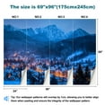 thumbnail image 3 of Peel and Stick Wallpaper Winter panorama Zakopane Giewont Modern Art Wall Mural Decor Self Adhesive and Removable 69in x 98in, 3 of 8