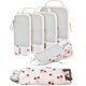 thumbnail image 1 of Juego de 6 cubos de compresión para viajes, bolsas ligeras organizadoras de equipaje, bolsas duraderas para ahorrar espacio, artículos esenciales de viaje, 1 of 7