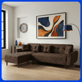 thumbnail image 1 of LASE Muebles Sala Esquinera En L Sofá Cama Reclinable 3 En 1 • California Onix, 1 of 6