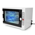 thumbnail image 1 of Esterilizador UV Profesional de 12L con Ozono para Salón y Spa - Gabinete de Desinfección de 360° para Herramientas de Manicura y Barbería, Interior de Acero Inoxidable y Puerta de Cristal Templado, 1 of 9