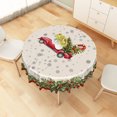 thumbnail image 5 of Duangreer Christmas Tablecloth 70''Round, Xmas Tree Truck Print Waterproof Wrinkle Resistant, Table Cover for Family Party Dining, Indoor and Outdoor, 5 of 6