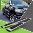 thumbnail image 2 of Magshion Pair Chrome 6" Side Step Running Board Nerf Bar with Pad for 2019 2020 2021 2022 RAM 1500, New Body Style Quad Cab Models Only, 2 of 9