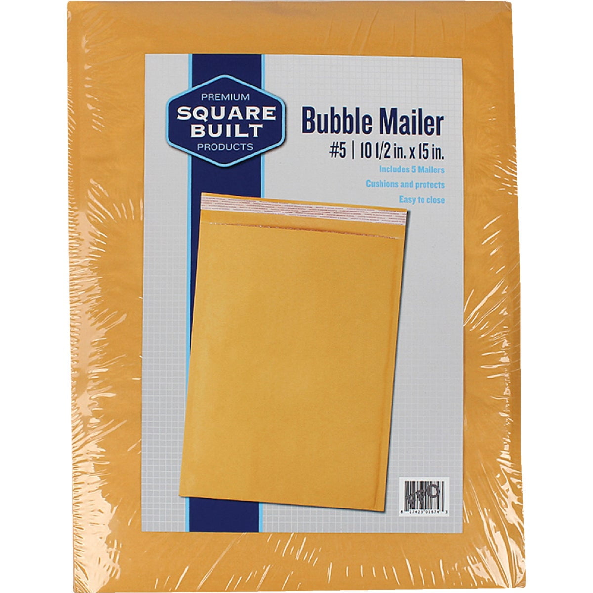 5 Pack 5 Bubble Mailer SBA55BM