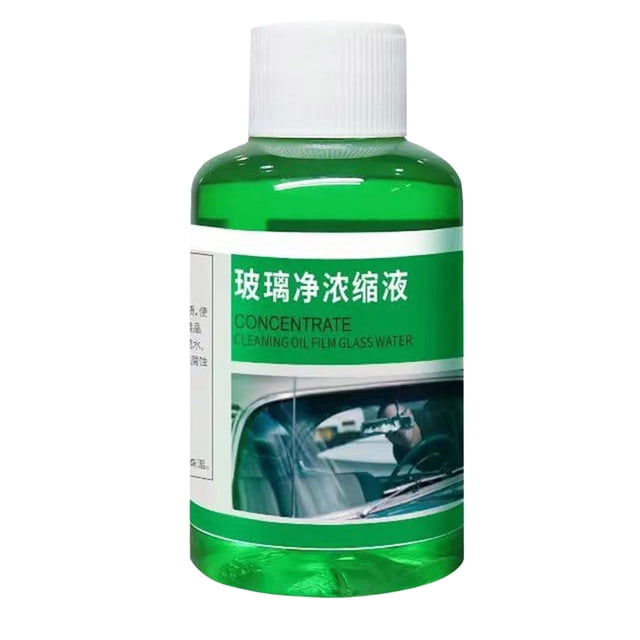 Powerful Car Cleaning Concentrated Glass Water Oil Film 6Pc With 2 Sponges, Rainproof Formula For Windshield Cleaning And Auto Care Maintenance Free Size 0.66Lb