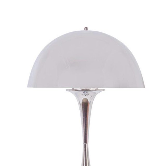 Control Brands LN2065CHROME Sturegatan Table Lamp, White & Chrome