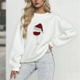 thumbnail image 2 of HUJlwoi Christmas Sweatshirts for Women Casual Crew Neck Printed Long Sleeve Pullover Tops Soft Comfy Winter Sweater Outfits, 2 of 7