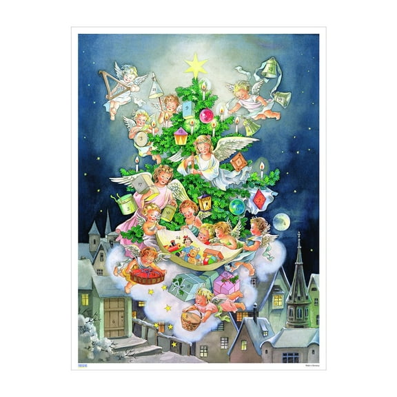 KORSCH Advent Calendar - Scene with Heavenly Angels