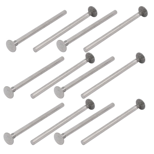 Puntos de montaje con cabeza en forma de disco recubiertos de diamante de 2.35 mm x 6 mm, 12 piezas