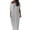 #0092-Gray, variant on Women's Maxi Dresses Asymmetrical Neck Dolman Sleeve Tunic Dress Vacation Style Comfortable Stretchy Breathable Casual Sundresses Gift