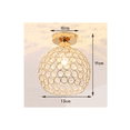 thumbnail image 3 of 2 Lampara Elegante De Techo Moderna Con Cristal Dorado, 3 of 5