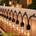 thumbnail image 2 of Cadena de luces Light Hooks Lewufe para exteriores, paquete de 50, color negro, 2 of 7