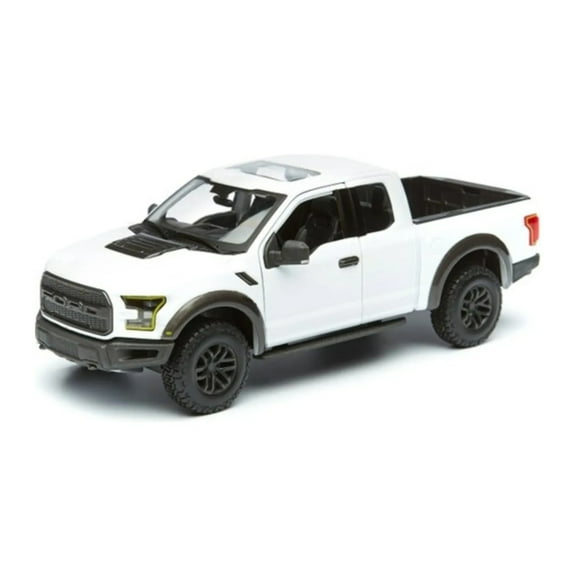 2017 Ford Raptor Pickup Truck, White - Maisto 38266WT - 1/24 Scale Diecast Model Car