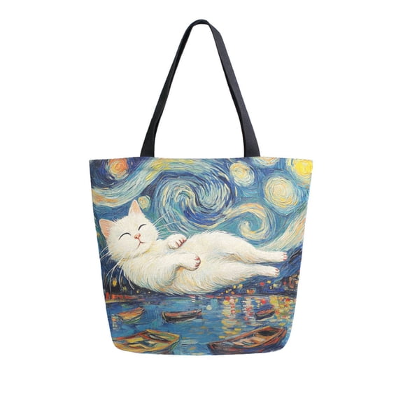 DIXRUYEE Tote Bag Women Weekender Travel Bag Shoulder Handbag Cosmic Bliss Printed