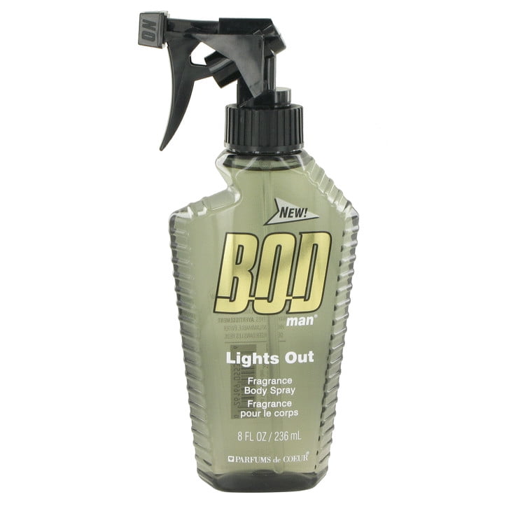 BOD Man Lights Out Body Spray for Men, 8 Oz