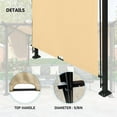 thumbnail image 3 of Perfect Garden Universal Replacement Canopy Cover Suitable for 12 x 9 Ft. Outdoor Pergola Structure-Khaki, 3 of 6