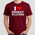 thumbnail image 4 of I Heart Hockey Players T-Shirt – Sports Romance Humor – College Campus Wear, 4 of 6