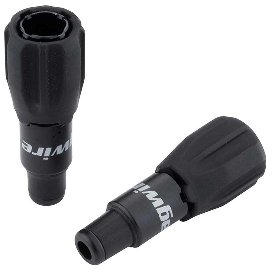 Jagwire, Barrel adjusters for Shimano STI levers, Black, Pack of 2