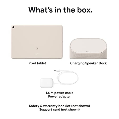 Google Pixel Tablet - Tablet - Android - 256 GB UFS card - 10.95" (2560 x 1600) - porcelain - with Charging Speaker Dock