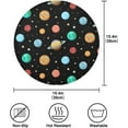 thumbnail image 4 of Galaxy Space Planets Round Placemats Washable Placemats Non-Slip Heat-Resistant Table Place Mats for Dining Kitchen Holiday Party Table Decoration 15.4"-6PCS Table Mat, 4 of 7