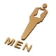 thumbnail image 1 of Letrero de puerta de WC para baño de hombres y mujeres, letrero de inodoro, placa decorativa para inodoro Macho L, 1 of 9