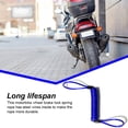 thumbnail image 4 of Maytalsory Motorcycle ATV Spring Rope Scooter Brake Lock Reminder Cable Accessory Blue 1Set, 4 of 6