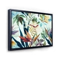 thumbnail image 3 of Designart 'VIntage Tropical Flowers I' Tropical Framed Canvas Wall Art Print, 3 of 5