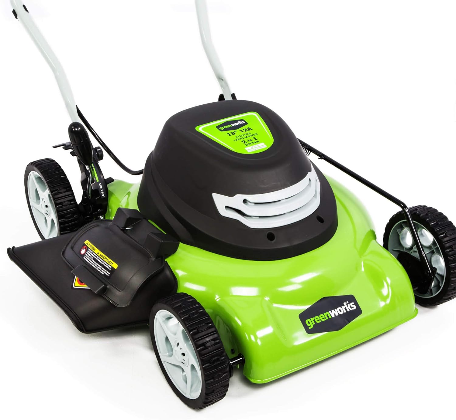 Greenworks 18" Corded Electric 12 Amp Push Lawn Mower 25012 - image 2 of 6