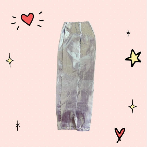 Lol Surprise doll OMG Bartz Black Silver Metallic Sparkling Pencil Skirt Doll Clothing